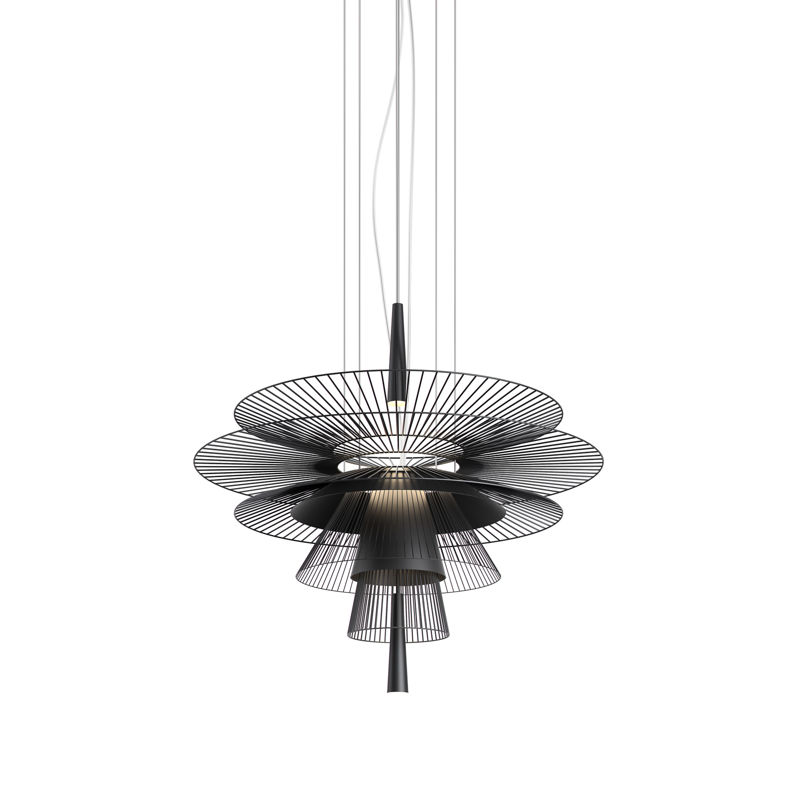 Forestier Gravity 1 hänglampa Ø86cm svart